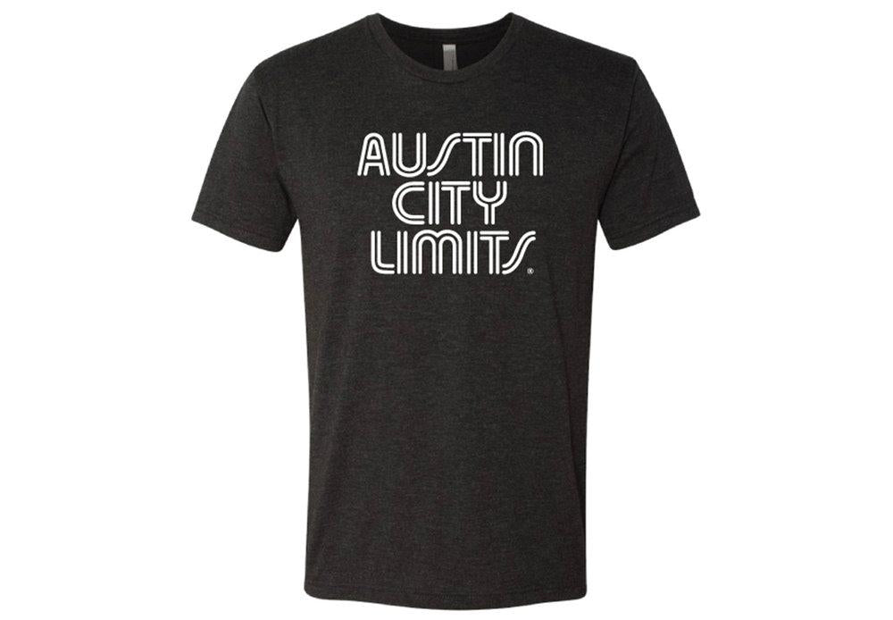 ACL Adult White on Vint. Black Shirt