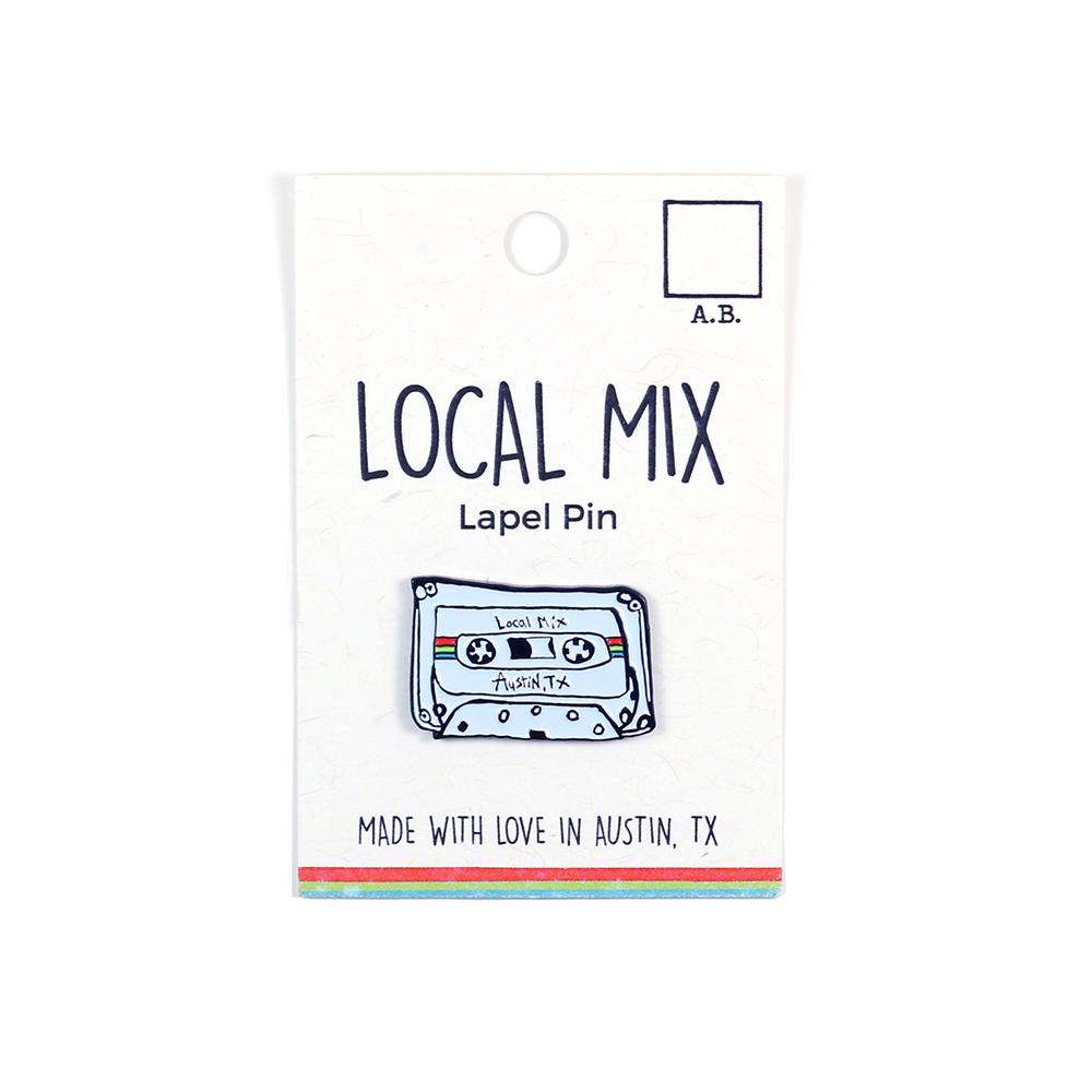 Local Mix Lapel Pin (White)